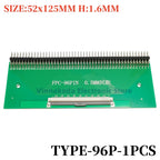 1PCS FFC/FPC Conversion Board 0.5mm Pitch Connector 2.54MM Double Row Bending Pins 4/10/12/14/15/16/18/22/24/26/30/34/40/50/60P