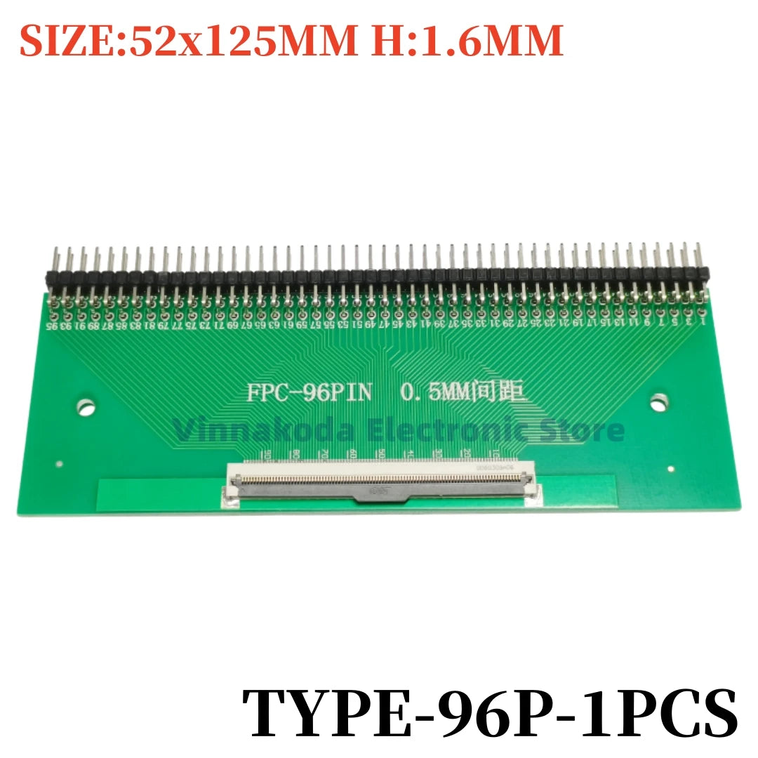 1PCS FFC/FPC Conversion Board 0.5mm Pitch Connector 2.54MM Double Row Bending Pins 4/10/12/14/15/16/18/22/24/26/30/34/40/50/60P
