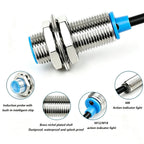M8 Hall Magnetic Proximity Sensor Switch PNP/NPN NO NC 10-30V DC 3-Wire Sensing Distance 10mm IP67 Reed Proximity Sensor