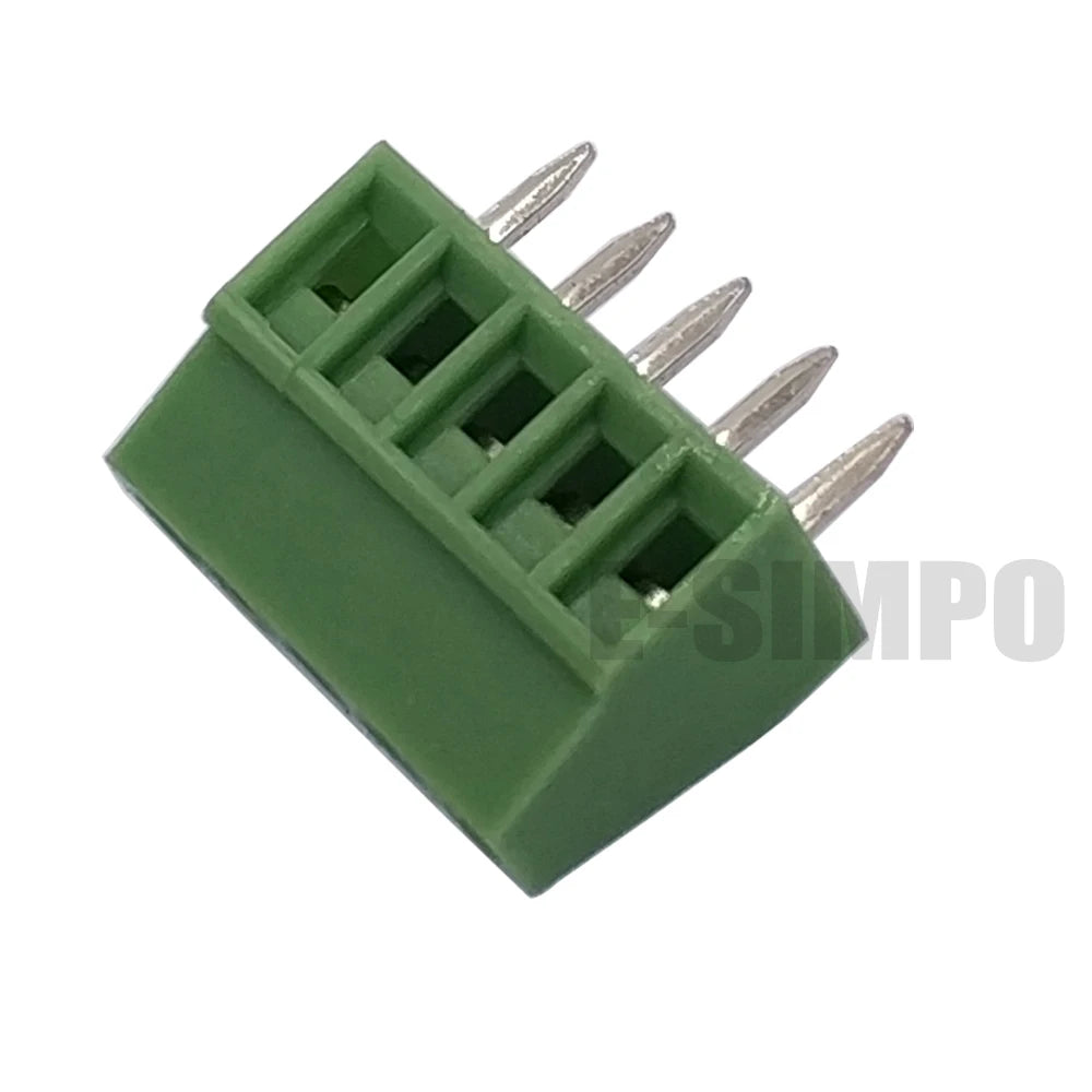50pcs 2.54mm Terminal Block, 0.1" 2P 3P 4P 5P 6P 7P 8P 9P 10P 12P 14P 16P Rohs Brass PCB Screw Mount Wire Terminal Connector