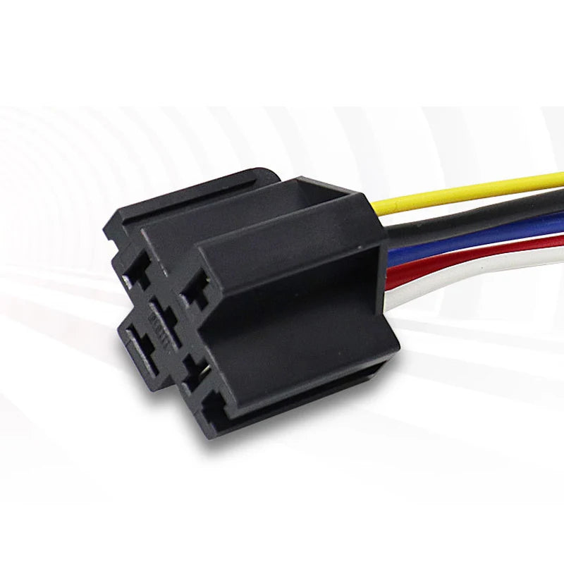 1PCS DC 12 24V 40A 4 5-Pin AMP Waterproof Relay Harness Tinned Copper Wires 5-PIN SPDT For  Boat Auto Fan Car relay With Socket