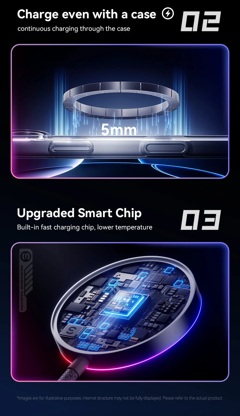ESSAGER 15W Magnetic Wireless Chargers Qi Qi2 Wireless Charger Fast Charging Pad for iPhone 17 16 15 14 Mini Phone Charger