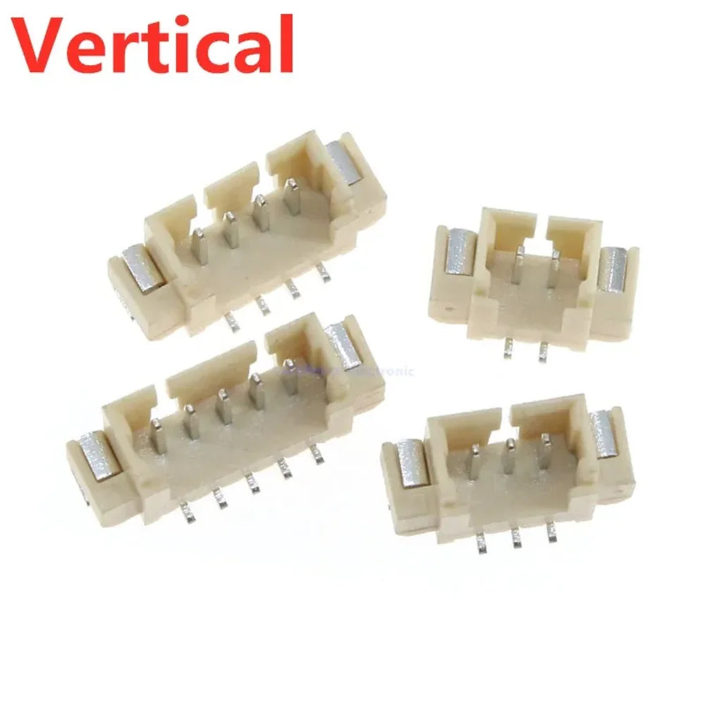 20/50PCS JST1.25 SMD SMT 1.25MM Pitch Male Pin Header Vertical/ Horizontal connector 2P/3P/4P/5P/6P/7P/8P/10P For PCB Board