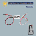 Waterproof Photocell Sensor Switch IP66 12-75V DC 3A Auto On/Off Remote Control Light Sensor