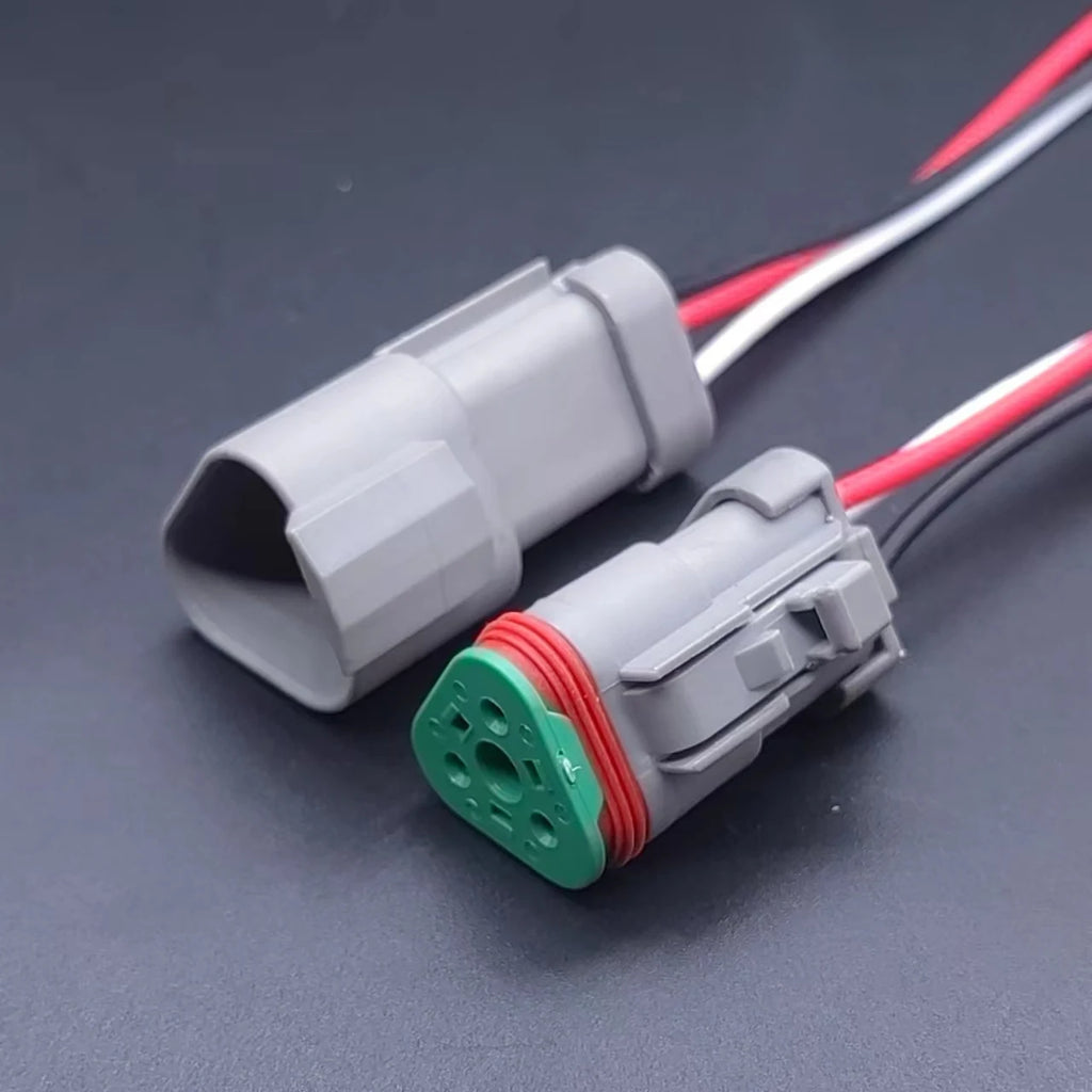BOX DT Connector 2/3/4/6/8/12 1.5 MM Waterproof Automotive Wire Connector German Kit Male And Female Plug And Socket