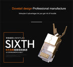Cat8 Ethernet Plug RJ45 Connector 8P8C Modular Termination Shielded 1.5mm Large Pin Hole For Cat 8 23AWG LAN Networking Cable