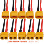 1-10Pcs XT60 Plug Male Female Connector with 14AWG Silicon Wire for RC Lipo Battery Cable Drone XT60 Pigtail