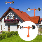 Solar Wind Powered Bird Repeller, 360° Outdoor Reflective Scare Device with Sound Deterrent for Garden Farm Yard Protection