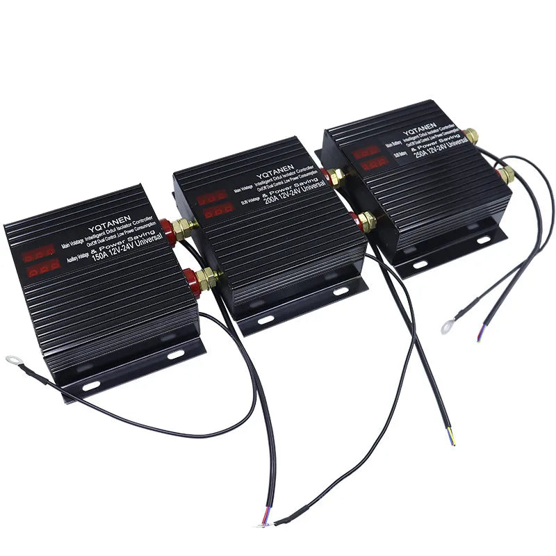 150A 200A Dual Battery Isolator Switch Universal Car Smart Dual Control 12V/24V Voltage Sensitive Relay for ATV, UTV, RV, Truck