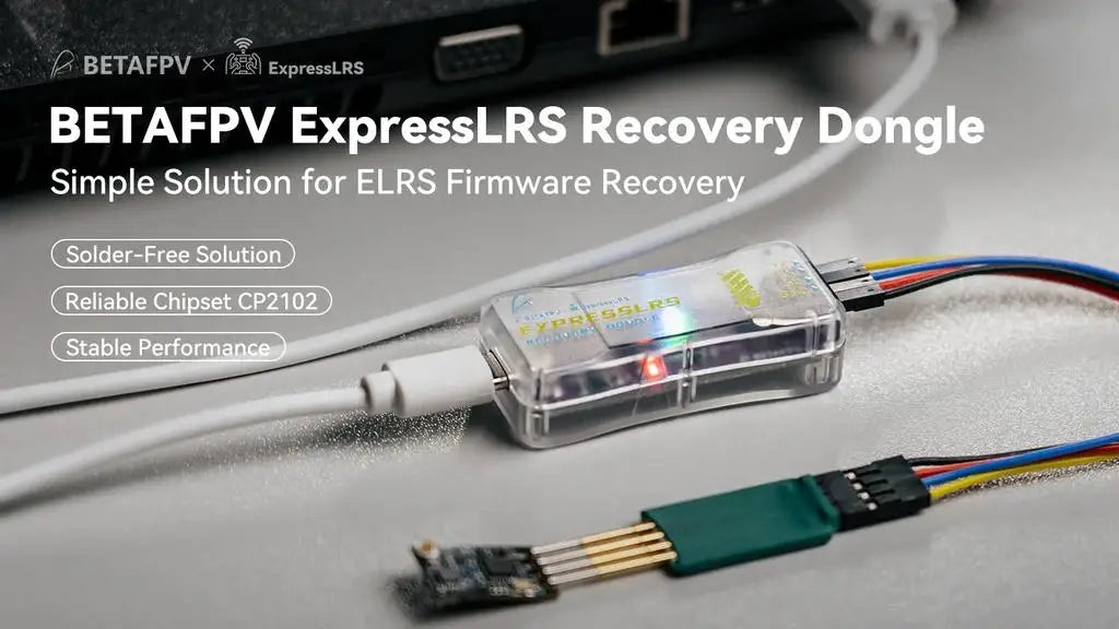 BETAFPV ExpressLRS Recovery Dongle Type-C FTDI USB TTL Module Header Compatible with All Series ELRS Receiver