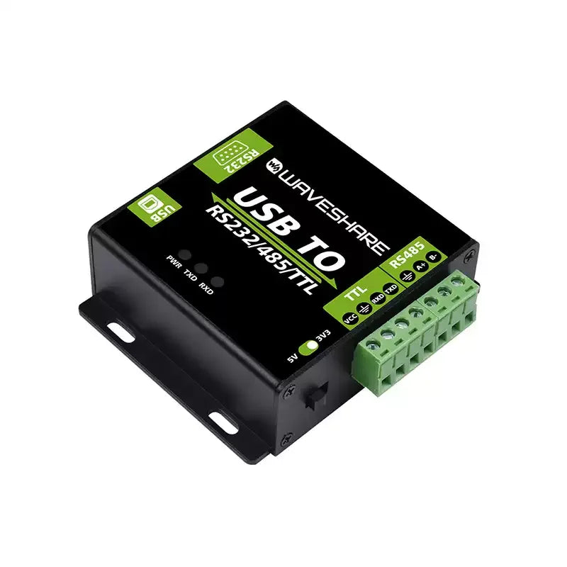 Waveshare USB to RS232/485/TTL Converter Onboard FT232RL Industrial Grade USB to RS232 Converter Support Android Windows