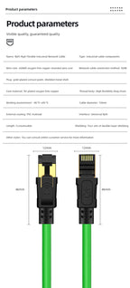 BYXGD Cat5e SFTP Drag Chain Cable 22AWG Double Shielded High Flexible RJ45 Cable IP67 Waterproof For PLC Robotic Arm Automation