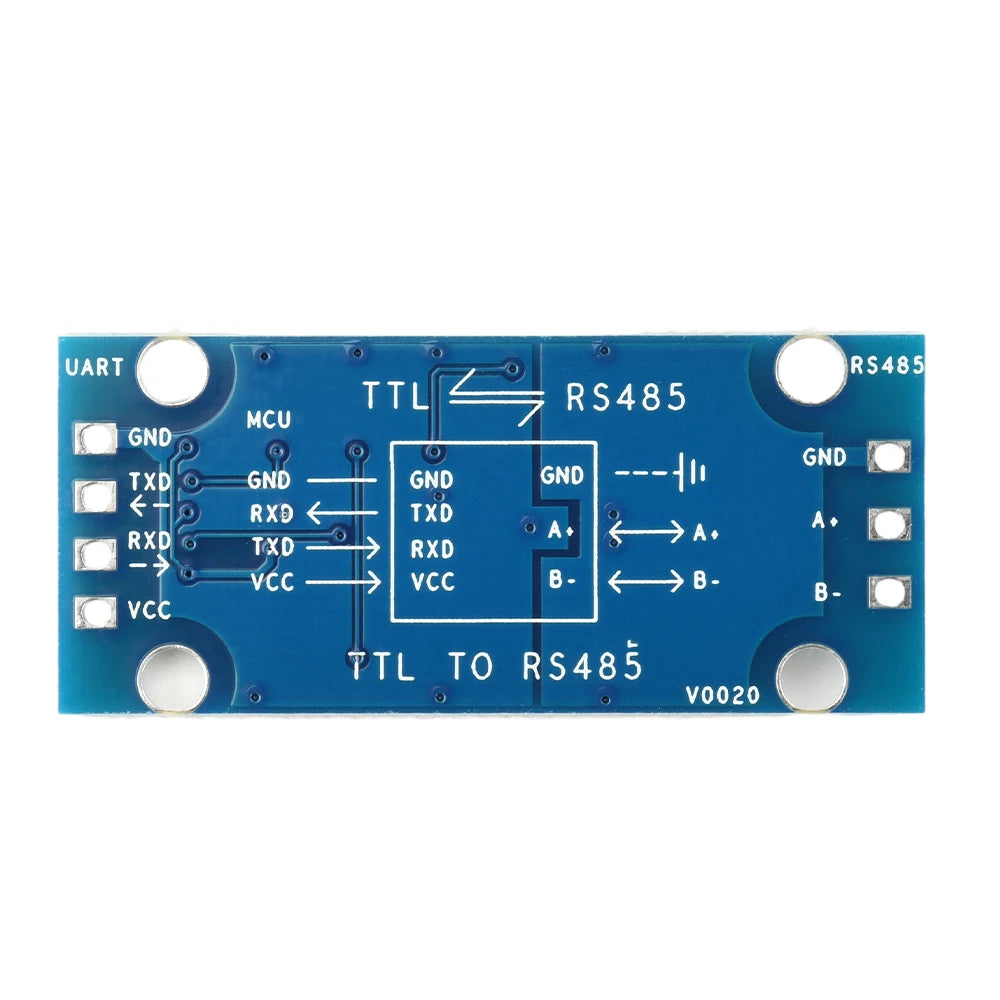 DC3.3V/5V TTL to RS485 Interconversion Module Serial Level Conversion Board Serial Hardware Auto Flow Control 74HC14+SP485 Chip