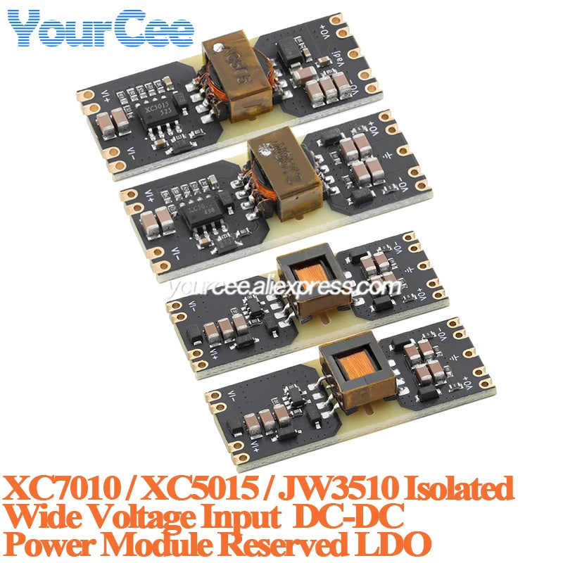10pcs/1pc XC5015 JW3510 XC7010 Isolated Power Supply Module DC-DC Wide Voltage 9-42V to 5V 12V ±5V ±12V Output Reserved LDO