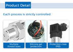 Pressure Transmitter Water Oil Gas Sensor 4 20mA 0-5V 10V RS485 Output D24V Positive Negative Vacuum Gauge Pressure Transducer