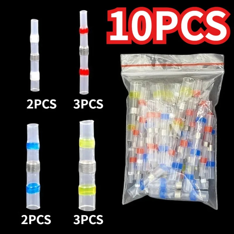 Waterproof Solder Seal Heat Shrink Butt Connectors Lug Terminals Insulated Electrical Wire Homework Equipment Heat Shrink Tube