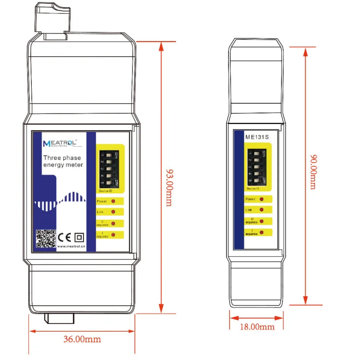 Multi Sensors Power Meter ME131 Multi-Circuit Smart Multi Function Meter Rogowski Coil Electricity Energy Meter