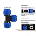 1Pcs 1/2'' 3/4'' Coarse Thread Connection OD 20/25mm PE PVC Pipe Fittings Elbow Straight Tee Irrigation IBC Tank Adapter