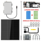 HP1 High Power LoRa Module Wismesh 1w Booster Starter Kits with 20w Solar Power System 6dBi Fiberglass Antenna Mount