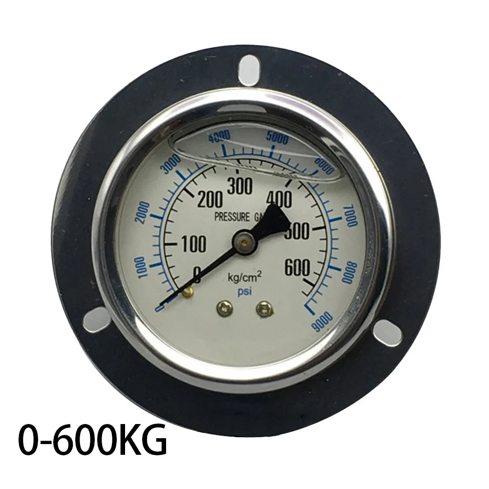Industrial Pressure Monitoring Axial Edge Gauge Easy Installation Pressure Meter Barometer Seismic Pressure Meter