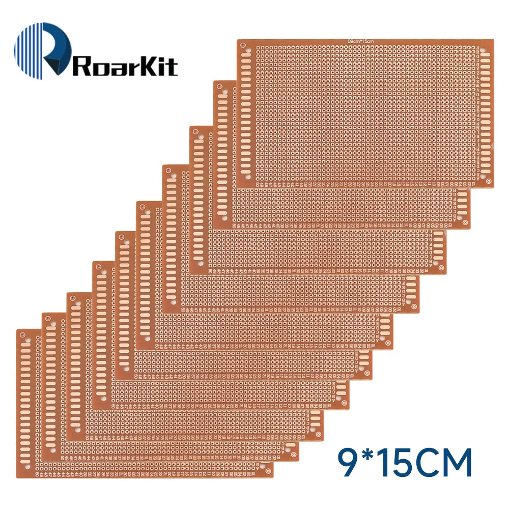 10PCS 5x7 7x9 9x15 12x18 13x25cm Single Sided Circuit Board PCB Bread Board Protoboard Universal Printed Circuit Boards DIY Set