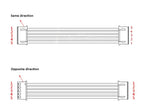 10pcs 10cm/100mm SH1.0 JST1.25 ZH1.5 PH2.0 XH2.54mm 2P 3P 4P 5P 7P-12P Double End Male Electronical Terminal Wire Cable Assembly