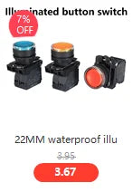 1Pcs Button Switch Self Reset Small Mushroom Head Emergency Stop 22mm Knob Key Start Inching Power on XB2-BG21 XB2-BA31 XB2-BS54