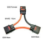 QS8S to XT90/60 TRX EC5 Anti-ignition Plug Male Female Model Aircraft Adapter Cable for Plant Protection Machine Lithium Battery