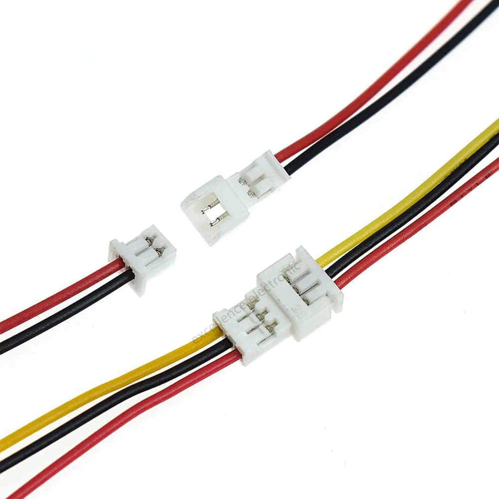 2/5/10Pairs JST 1.25 PH/SM2.5/XH 2.54 Pitch Male Female Wire Connector 2P 3P 4P 5P 6P JST Plug Jack Terminal Cable