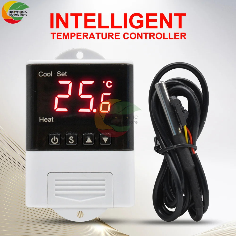 AC 110V 220V DTC2201 DTC1201 Temperature Controller Thermostat DS18B20 NTC Sensor APP Control For Smart Home