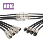 GX16 2 3 4 5 6 7 8 9 10 Pin Aviation Plug Socket with Wire M16 4-7A Connector Cable Customized Male Female Extension Line 1-5M