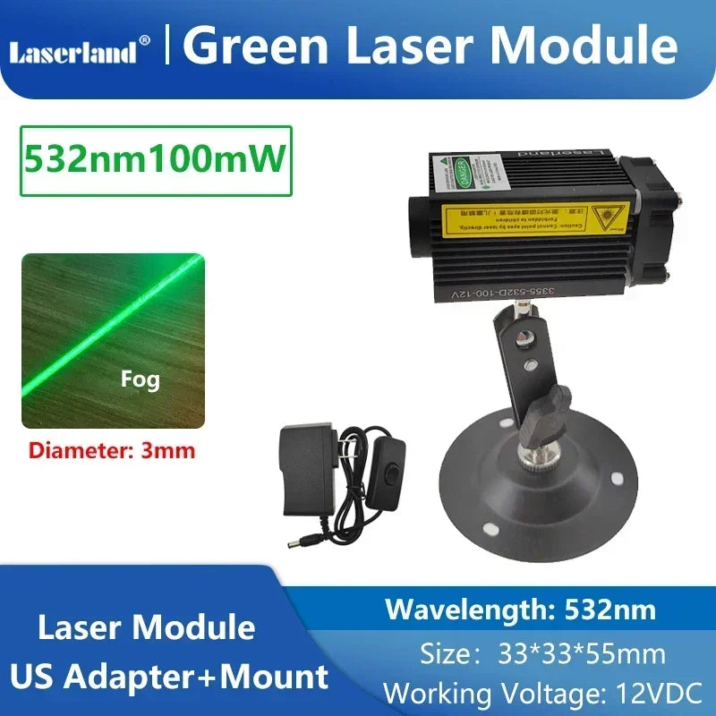 650nm 520nm Red Green Dot Fat Beam Laser Diode Module for Stage Escape Room Wine Base Bar KTV Use