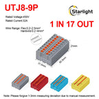 Distribution block PTFIX2.5mm² Wire Electrical Cable Connectors Plug-in Terminal Block  Splitter DIN-Rail Mounting Junction Box