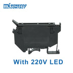 10Pcs UK5-HESI Screw Din Rail Terminal Block Fuse Holder 5*25mm 24V/220V LED With Disconnect Lever Wire Electrical Connector