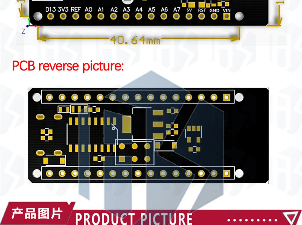 RF-Nano for Arduino Nano V3.0, Micro USB Nano Board ATmega328P QFN32 5V 16M CH340, Integrate NRF24l01+2.4G wireless