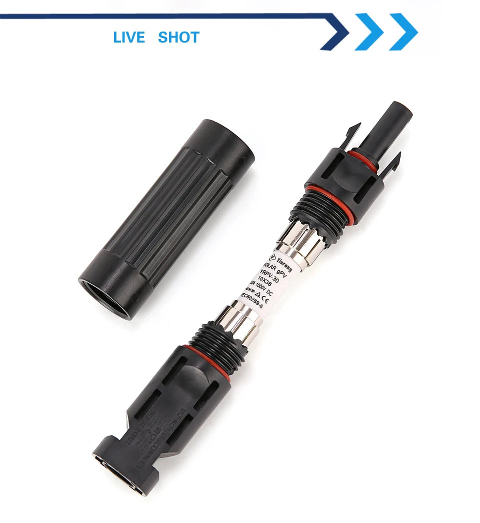 Wholesale Solar PV Fuses Connector In-line IP67 Waterproof Fuse Holder Protection 1000VDC  10A/15A/20A/25A/30A