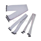 1Pcs FC 1.27mm Pitch 6P/10/14/16/20/30/34/40/50 Pin Gray Flat Ribbon Cable IDC Double Ends JTAG ISP Download Same Direction Data