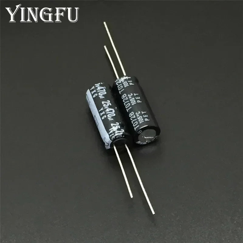 10Pcs/100Pcs 470uF 25V Rubycon YXG Series 8x20mm High Ripple Current Long Life 25V470uF Electrolytic Capacitor