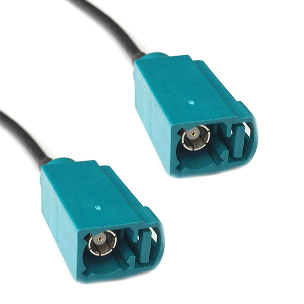 Fakra Z Female to SMA Male Plug Jack Coax Connector Pigtail Cable RG174 20cm 8" Neutral Coding