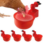 5-50Pcs Chicken Duck Drinking Cup Automatic Drinker Chicken Feeder Plastic Poultry Farm Water Drinking Cups Easy Installation