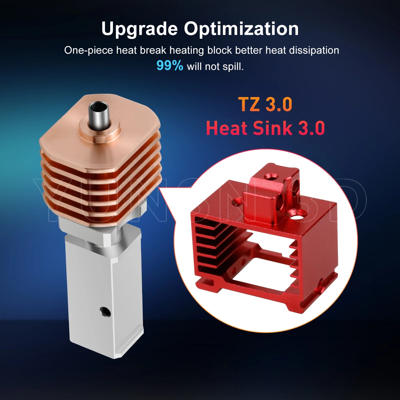 For BambuLab P1S P1P X1 X1C Upgrade Hotend Kit Heat Sinks Throat TZ V3.0 Nozzle Print Head Thermistor 3D Printer Accessories
