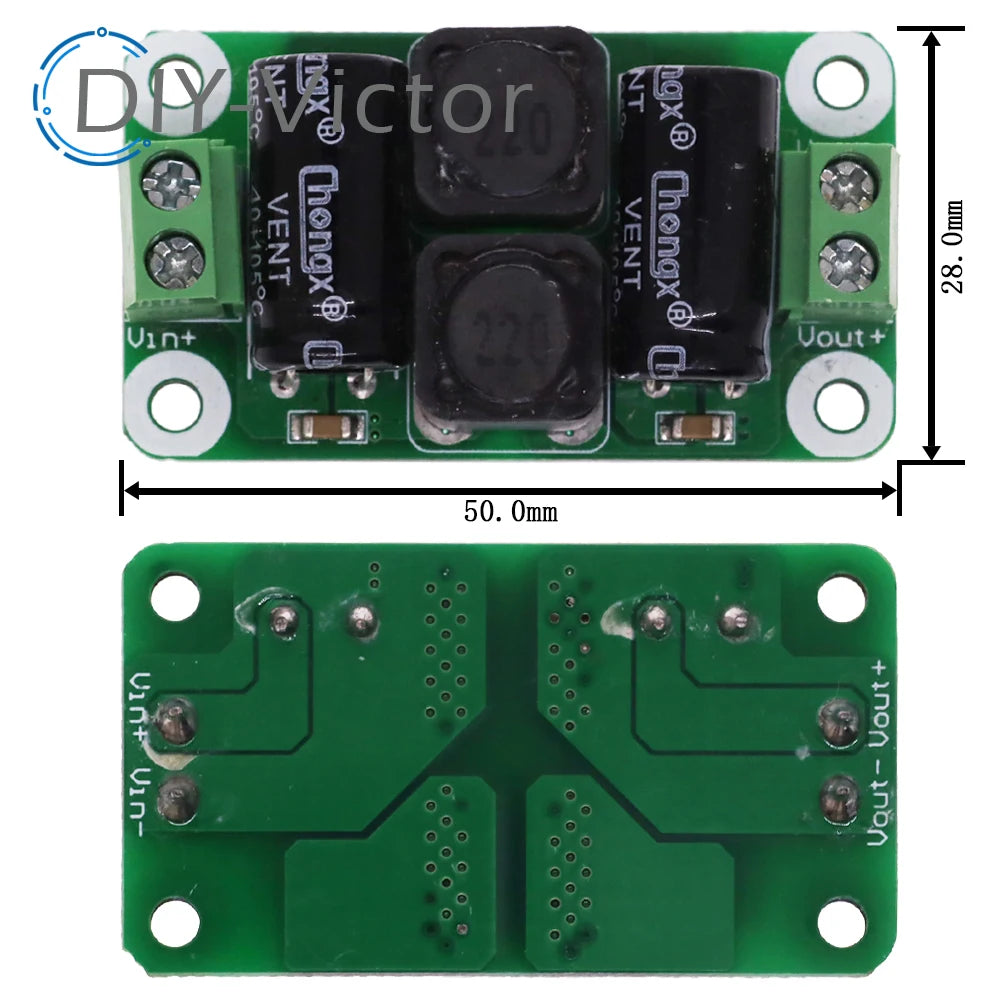 0-50V 2-4A DC Power Supply Filter Board Class D Power Amplifier Interference Suppression Board Car EMI Industrial Control Panel
