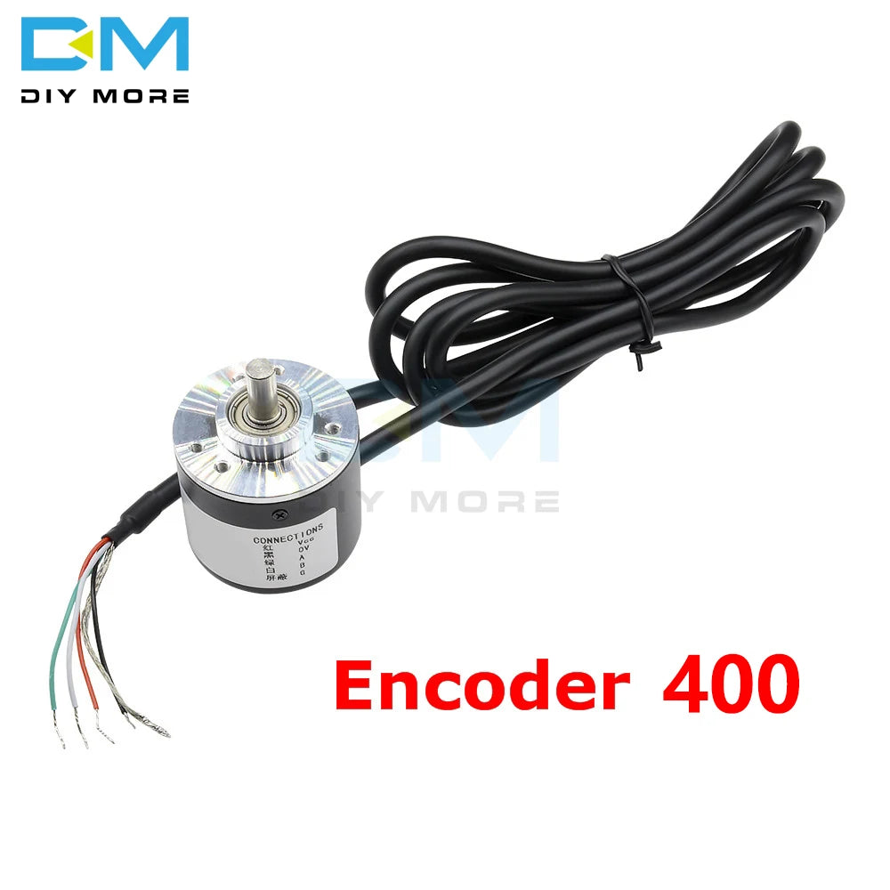 360 600 P/R Encoder DC 5V-24V Encoder 360p 600p Incremental Rotary AB 2 Phases 6mm Shaft Suit for Displacement Measurement