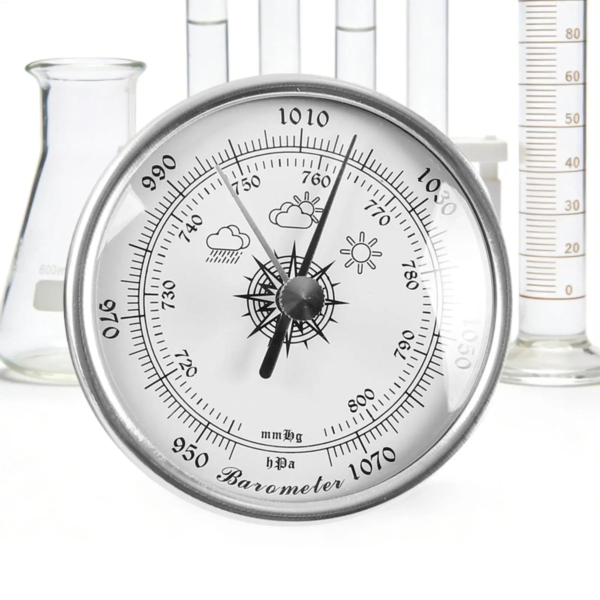 High Precision Barometer 70mm Barometer Weather Indicator Weather Station Pressure Gauge for Home Marine Fishing Camping