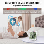 TempPro TP-53 Digital Indoor Home Thermometer Hygrometer Temperature Humidity Sensor Backlight Weather Station For Room