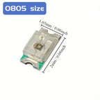 100pcs SMD LED 0603& 0805 5-color White Yellow Red Blue Green Digital Products LED Display Screens Electronic Diy Accessories