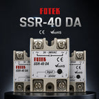Solid State Relay SSR DA Single Phase 10A 25A 40A 60A 80A 100A 3-32VDC Input 24-380VAC Output for PID Temperature Control