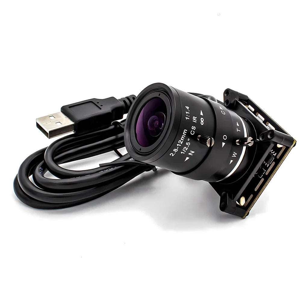 2.3MP HD Global Shutter USB Camera Module 1080P 90FPS 1/2.6" CMOS USB2.0 Plug And Play With 5-100mm Varifocal CS Mount Lens