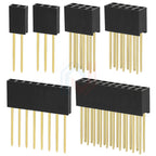 2.54mm Single Double Row Female Socket 1X5/6/8/10/15/16/40 2X3/4/20/18/40 Long Pins PC104 11mm PCB Board Pin Header For Arduino
