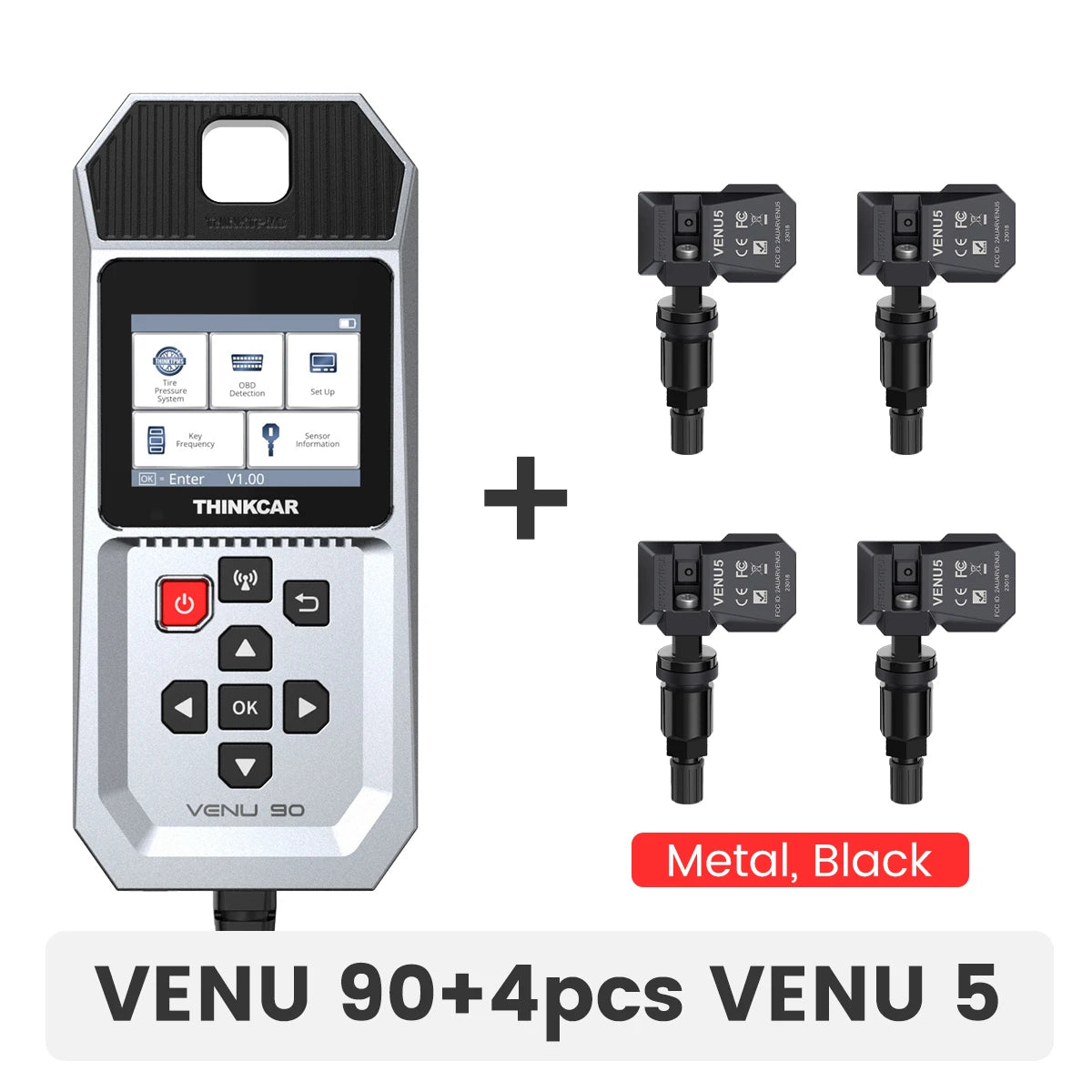 THINKCAR VENU 90 OBD Automotive Tire Pressure Monitoring Sensor TPMS Relearn Activation Programming Car TPMS Diagnostic Tools